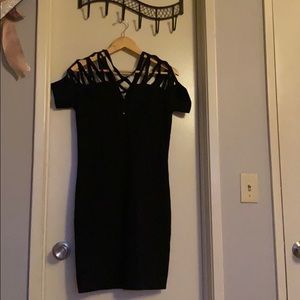 Bebe Black Mini fitted dress